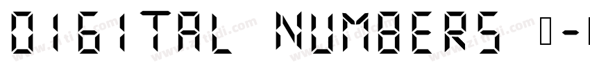 Digital Numbers 细字体转换